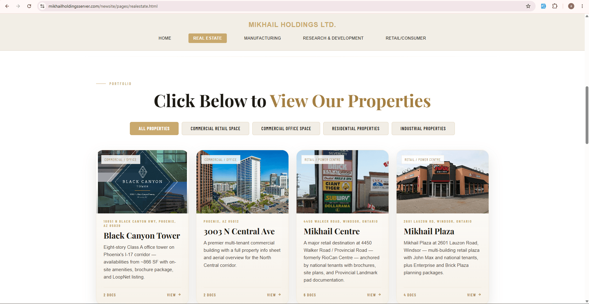 MIKHAIL HOLDINGS LTD